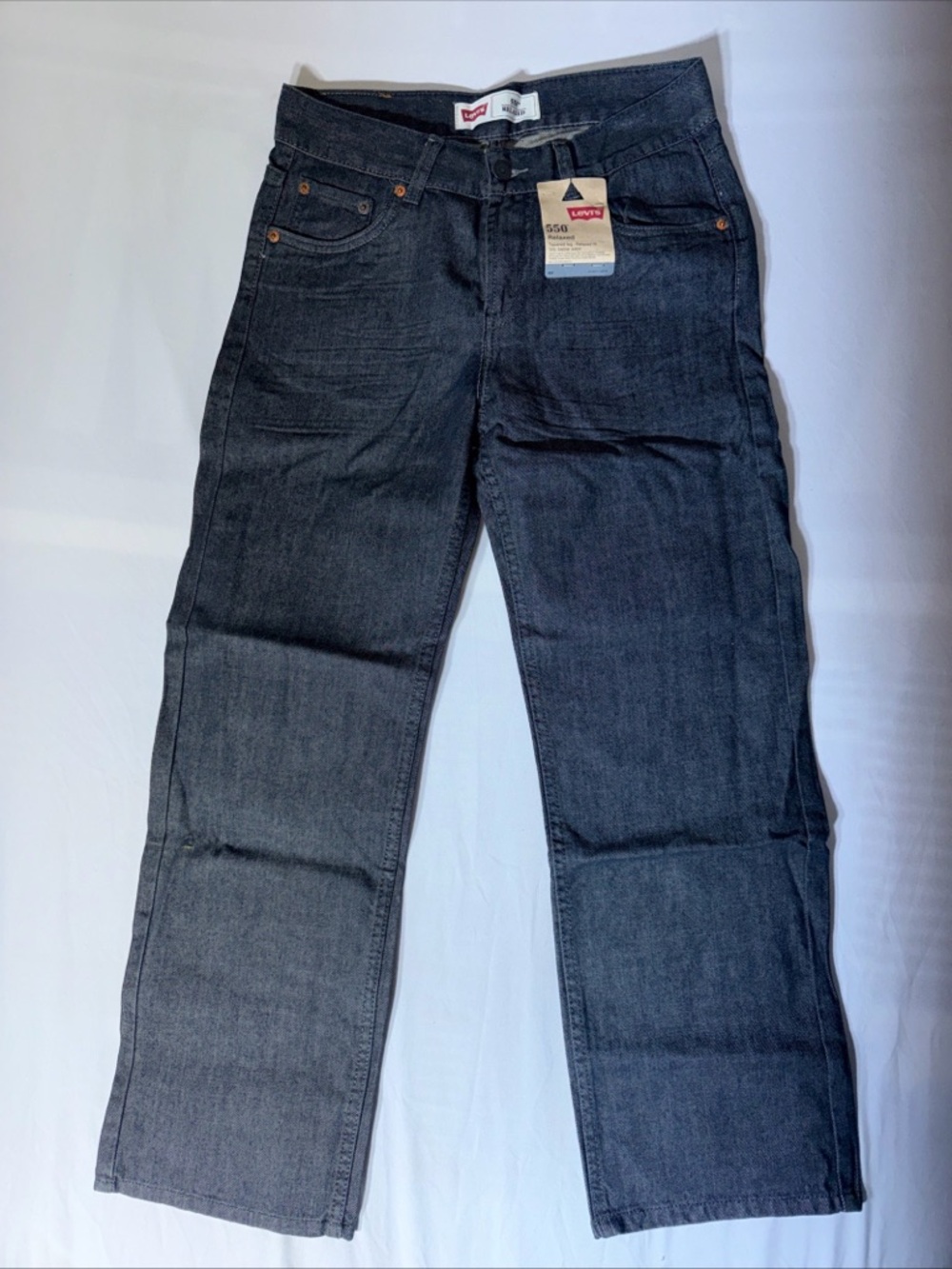 LEVI’S 550 Humboldt Relaxed Fit Tapered Denim Jean Gray Size 14 Reg 27x27 Gray
